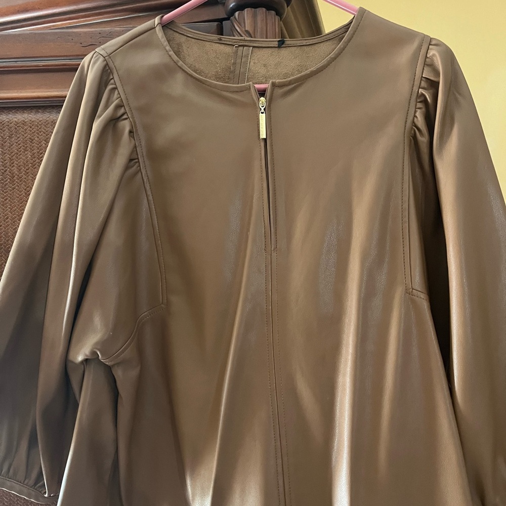 Marc New York Tan Women's leather top